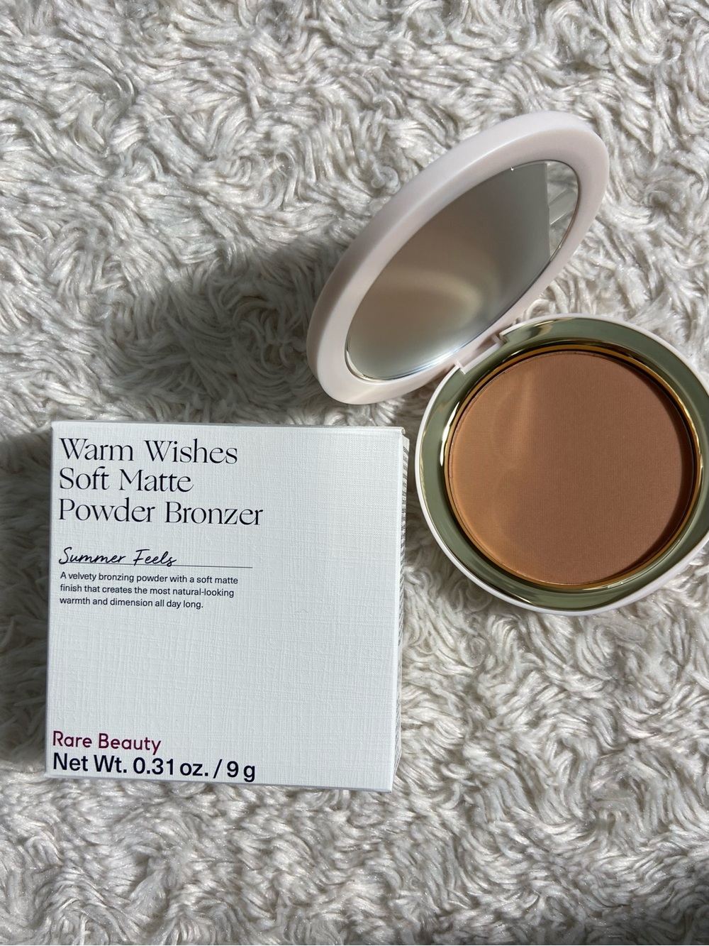 Rare Beauty Warm Wishes Soft Matte Powder Bronzer Summer Feels Warm Tan 9g NEW